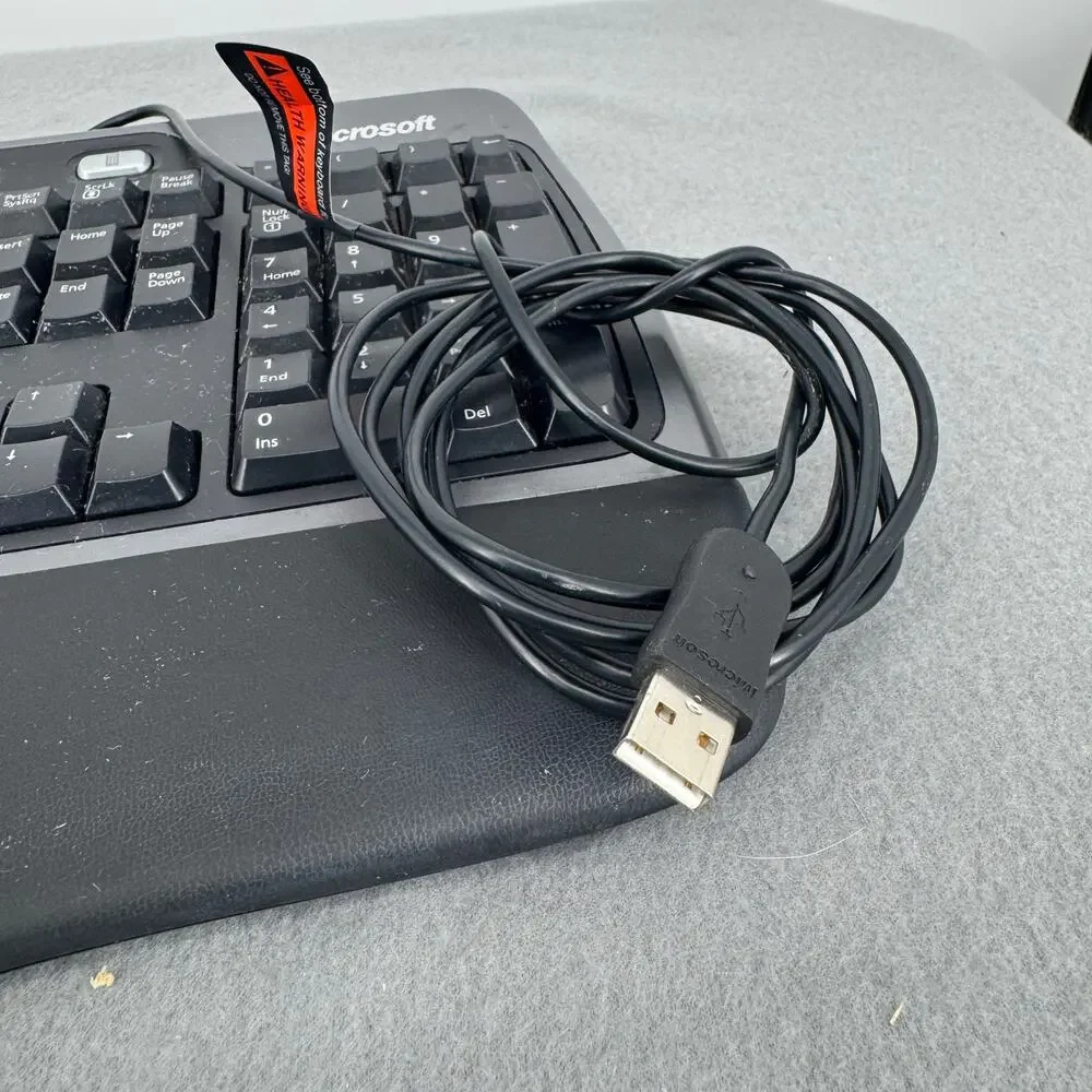Microsoft Natural Ergonomic Keyboard 4000 v1.0 Model KU-0462 USB Tested